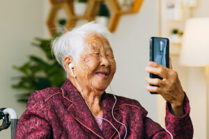 Technology can be a great way to communicate with dementia patients when you can't be physically present.